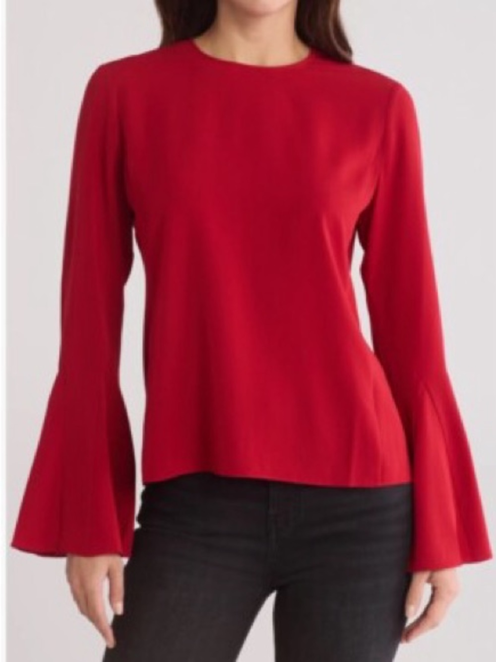 Frame Red Bell-Sleeve Blouse ❤️❤️
